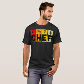 T-shirt Chef ASL Langue des Signes Culinaire Diplômé Chef (Devant entier)