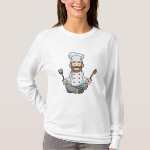 T-shirt Chef avec tablier de Cuisine au Yoga