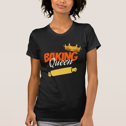 T-shirt Chef Baking Queen Baker (Devant)
