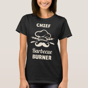 T-shirt Chef Bbq Burner Funny Grilling Master Funny Bbq