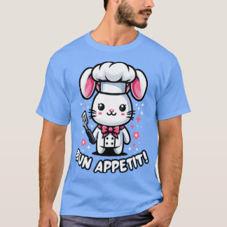 T-shirt Chef Bunny Jour de Pâques Drôle Cuisine Cuisinier 
