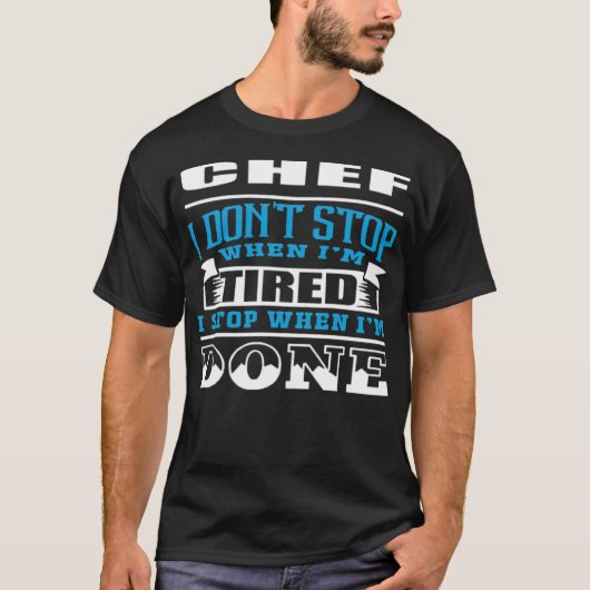 T-shirt CHEF cake birthday cool chef curry (Devant)