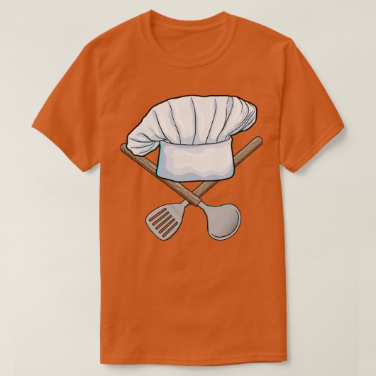 T-shirt Chef casquette à cuillère en bois (Design devant)