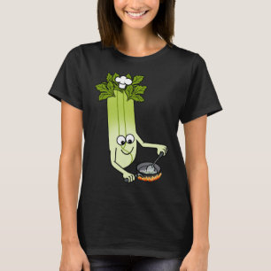 T-shirt Chef Céleri Ironie Cute Légumes