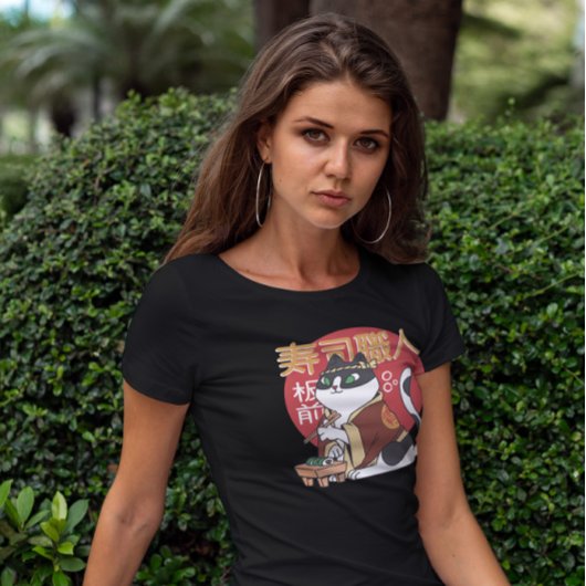 T-shirt Chef Chat Sushi