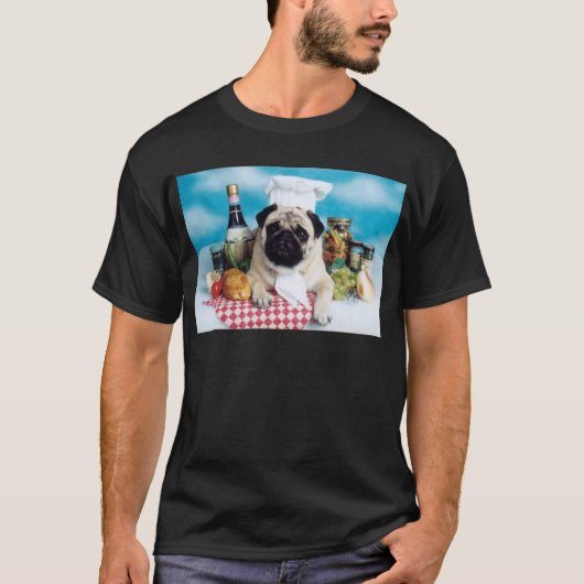 T-shirt Chef chien carlin (Devant)