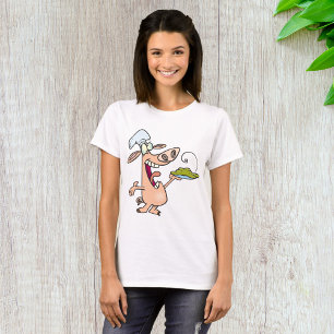 T-shirt Chef Cochon Avec Nourriture