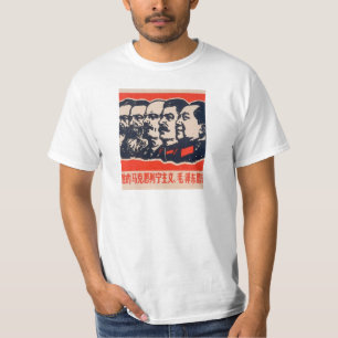 T-shirt Chef communiste de la propagande Mao Stalin
