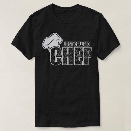 T-shirt Chef Cook Appelez-moi Chef Chef pour les cuisinier (Design devant)