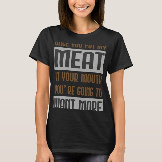 T-shirt Chef Cook Meat Kitchen Worker (Devant)