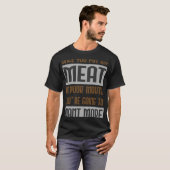 T-shirt Chef Cook Meat Kitchen Worker (Devant entier)