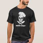 T-shirt Chef Cool Skeleton dans Chef Casquette Design (Devant)