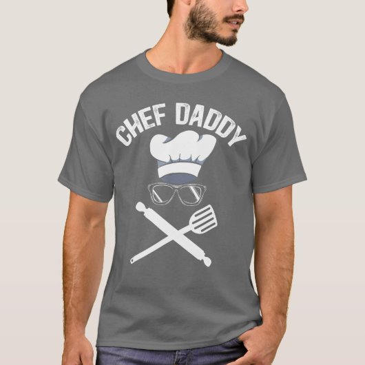 T-shirt Chef Daddy Best Dad Ever Culinary Cooking Baking F (Devant)