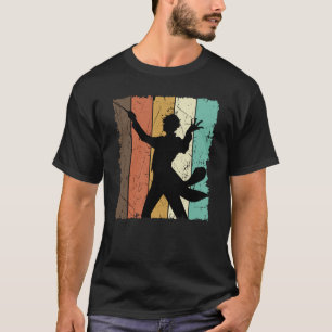 T-shirt Chef de choeur d'orchestre Baton Retro Vin