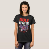T-shirt Chef de culte Chat Satanic Witchcraft Baphomet Occ (Devant entier)