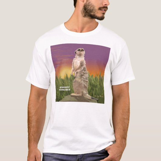 T-shirt Chef de famille de Meerkat (Devant)