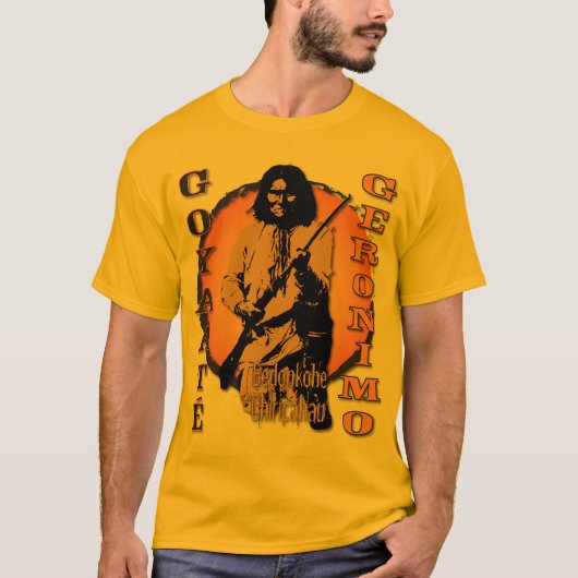 T-shirt Chef de Geronimo Bedonkohe Chiricahua (Devant)