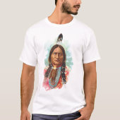 T-shirt Chef de Hunkpapa Sioux : Séance Taureau (Devant)
