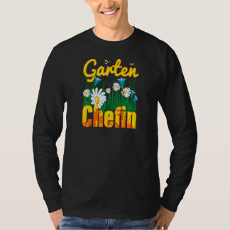 T-shirt Chef de jardin vintage pour femmes avec prairie fl