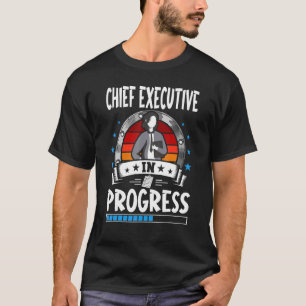 T-shirt Chef de la direction En cours Étudiant stagiaire