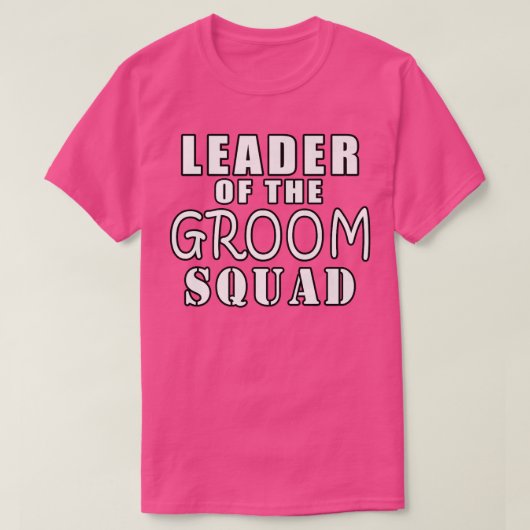 T-shirt Chef De La Groom Squad Mariage DrôleT-Chemise (Design devant)