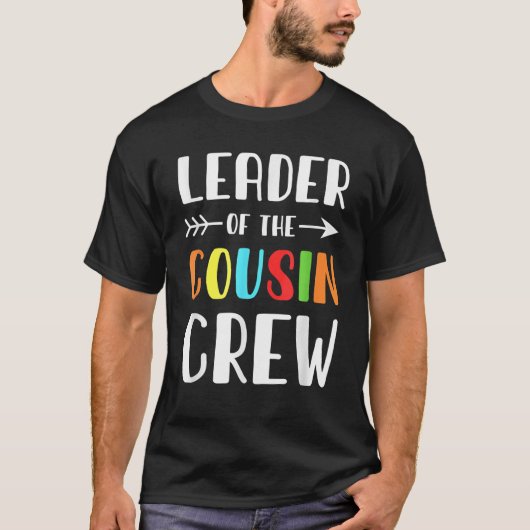 T-shirt Chef De L'Équipage Cousin Drôle Cousin Citations C (Devant)