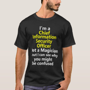 T-shirt Chef de l'information Cyber Sécurité Emploi