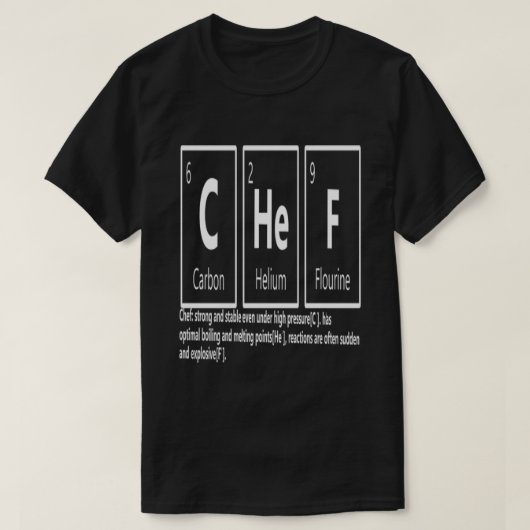 T-shirt Chef de l'Unité Professionnelle Cook Venin Idea (Design devant)