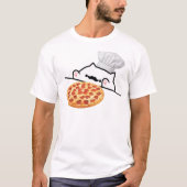 T-shirt Chef de pizza de chat de bongo (Devant)