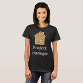 T-shirt Chef de projet Fun Gingerbread Maison Décoration (Devant entier)