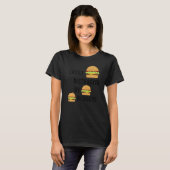 T-shirt Chef de restauration rapide Citation Burger Manger (Devant entier)
