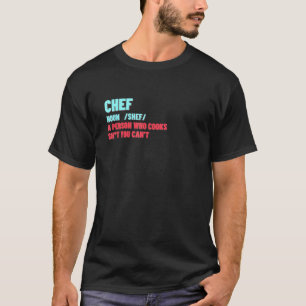T-shirt Chef Définition Cuisine Cuisinier 1