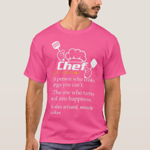 T-shirt Chef Définition Funny Line Dire Cook Cuisine Gif