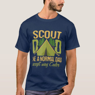 T-shirt Chef d'équipe de scouts Papa Chef d'équipe de scou