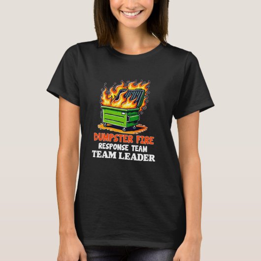 T-shirt chef d'équipe d'intervention pour incendie de benn (Devant)