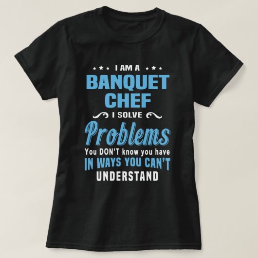 T-shirt Chef des banquets (Design devant)