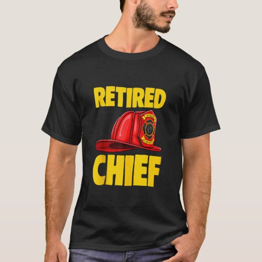 T-shirt Chef des pompiers à la retraite Aimer les pompiers (Devant)