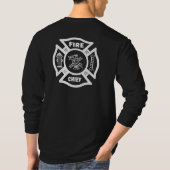 T-shirt Chef des pompiers de sapeur-pompier (Dos)