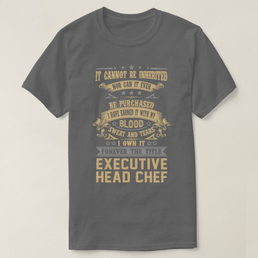 T-shirt Chef Directeur Chef Pour Toujours Le Titre Job Cad (Design devant)