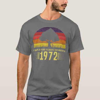 T-shirt Chef-d'oeuvre Vintage Retro Sunset 1972 50e annive