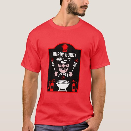 T-shirt Chef drôle Hurdy Gurdy (Devant)