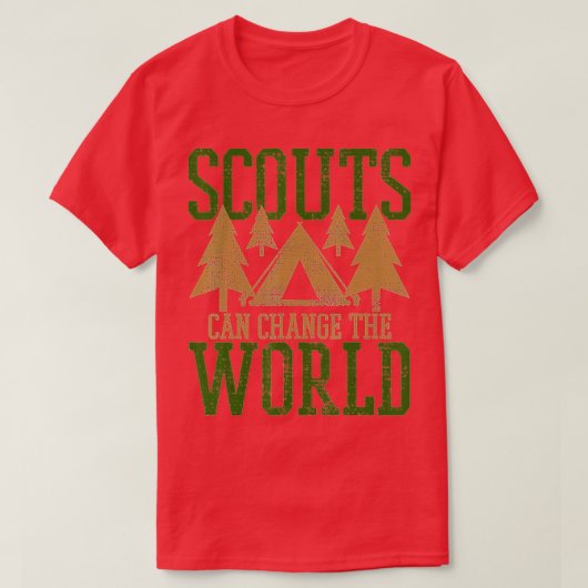 T-shirt Chef du camp des scouts de scouts Randonnée Randon (Design devant)