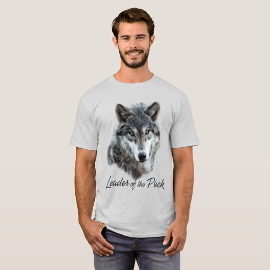 T-shirt Chef du Pack de Wolf Lover (Devant entier)