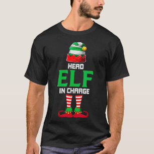 T-shirt Chef Elfe responsable Funny Noël Party Pyjama