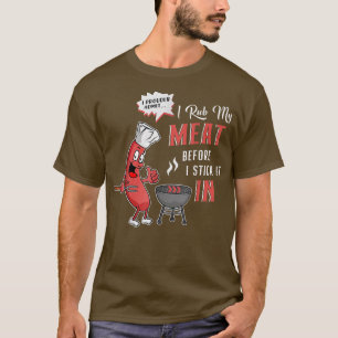 T-shirt Chef I Rub My Prown Viande Drôle Hommes Cuisine BB