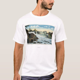 T-shirt Chef indien et vieil homme de la vue d'automnes