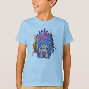T-shirt Chef indien indigène de Sharpei