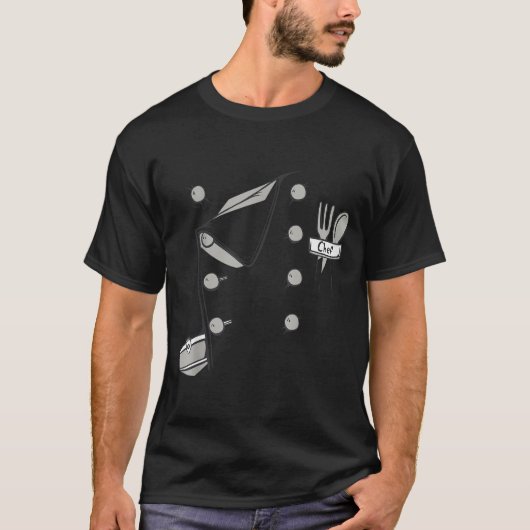 T-shirt Chef Jacket Chef Costume Cook Cooking Funny Chef G (Devant)