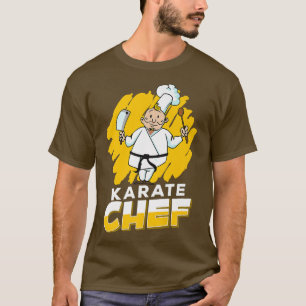 T-shirt Chef Karate Funny Cuisinier Chef CuisineBoucher as