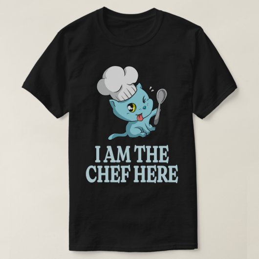 T-shirt Chef Kitty Funny Cook Amoureux des chats Cuisine (Design devant)